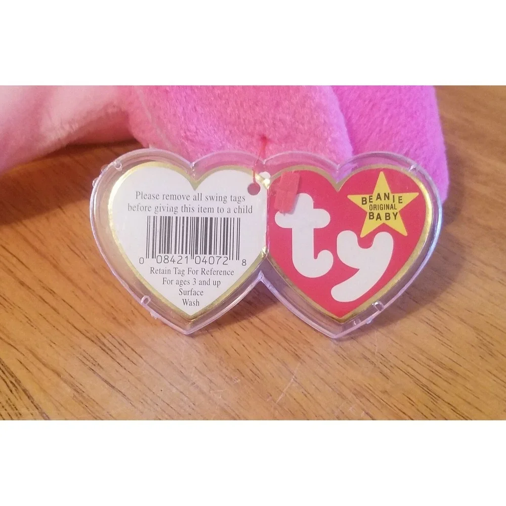 Ty Beanie Babies - Pinky the Flamingo style 4072 (1995)